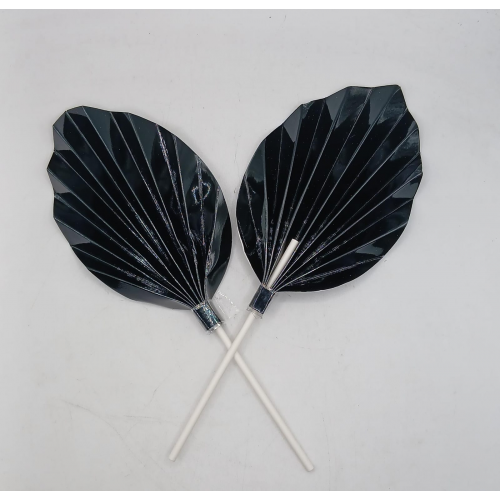 C/TOPPER FAN LEAVES BLACK 2'S C/TOPPER FAN LEAVES BLACK 2'S
